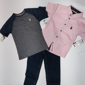 U.S. Polo ASSN. Boys set 3 piece